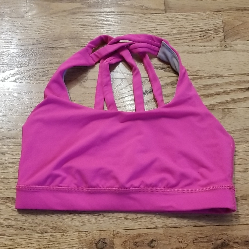 (4) lululemon athletica Sports Bra Running Activewear Athletic Gym Barbiecore